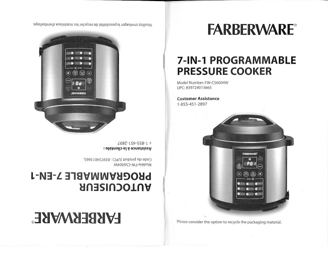 Farberware Induction Cooker Manual